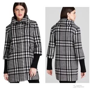 COLE HAAN houndstooth Coat size 4